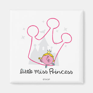 Íman Little Miss Princesa Coroa rosada gigante