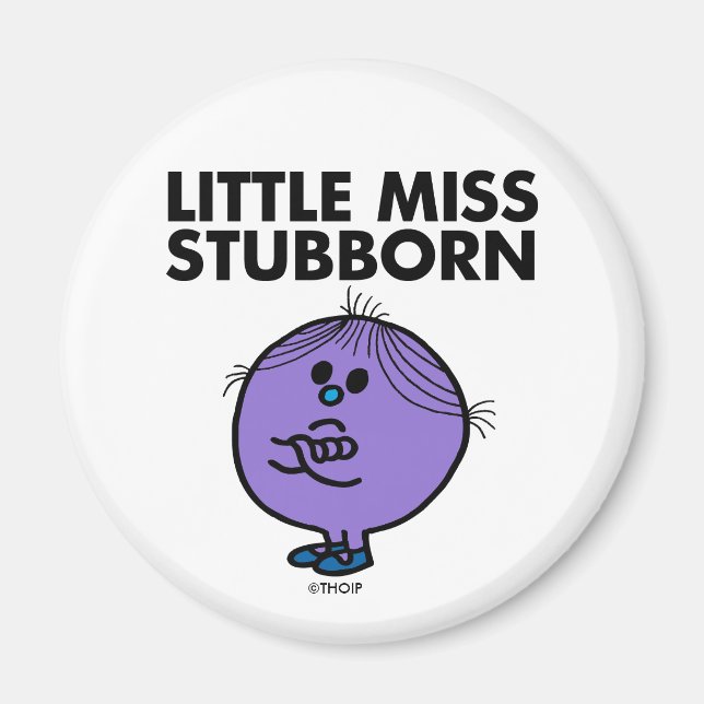 Íman Little Miss Stubborn | Armas cruzadas (Frente)