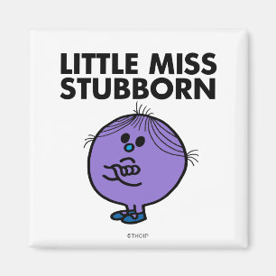 Íman Little Miss Stubborn   Armas cruzadas