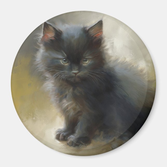 Íman Little Shadow Black Kitten (Frente)