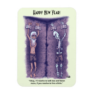 Íman Live a Little New Year's Photo Magnet