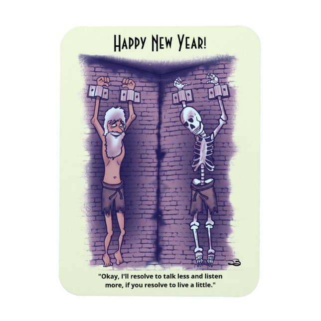 Íman Live a Little New Year's Photo Magnet (Vertical)