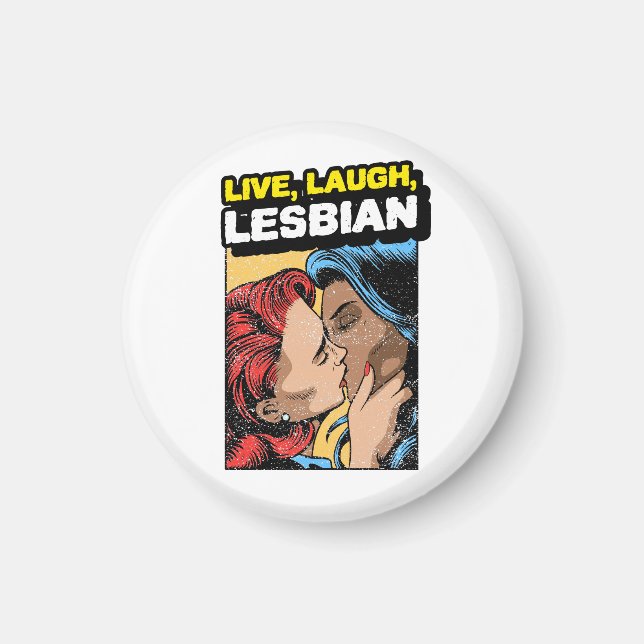 Íman Live Laugh Lesbian (Frente)