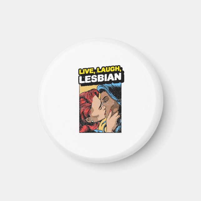 Íman Live Laugh Lesbian (Frente)