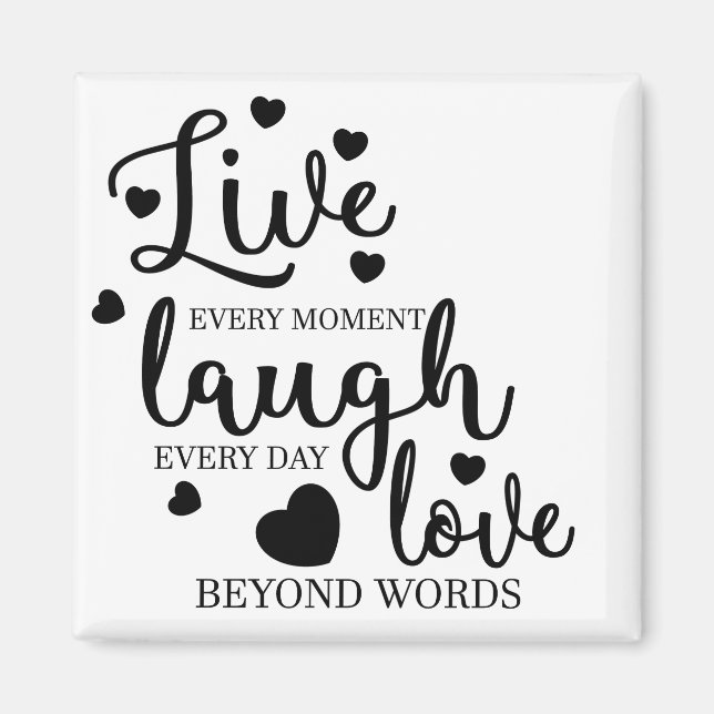 Íman Live Laugh Love (Frente)
