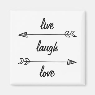 Íman Live Laugh Love Magnet
