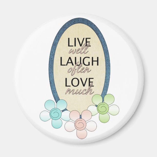 Íman Live Laugh Love Patch (Frente)