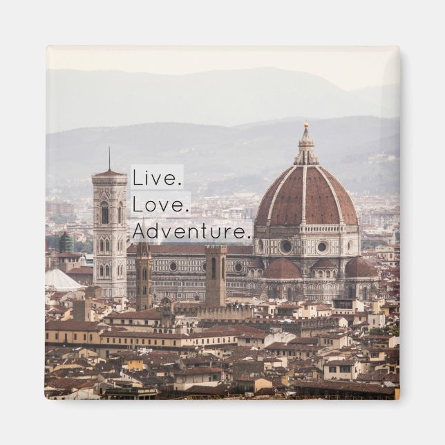 Íman Live Love Adventure Florence Magnet (Frente)