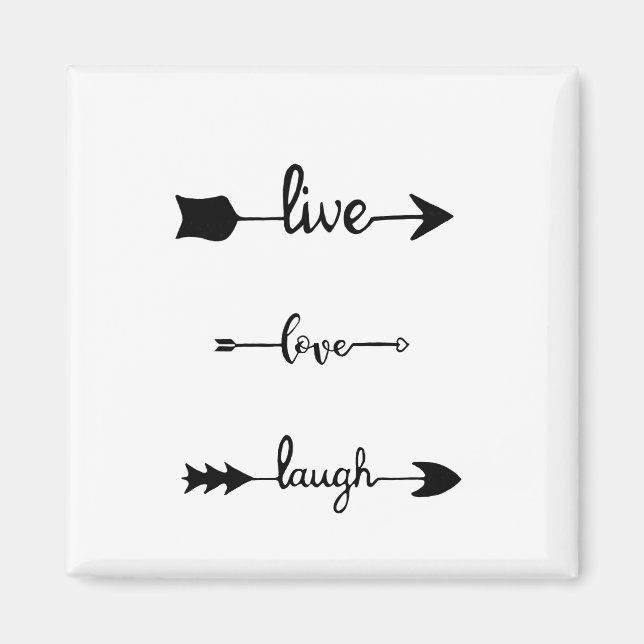 Íman Live Love Laugh Arrows (Frente)