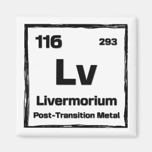 Íman Livermório (Lv) - Tabela Periódica dos Elementos
