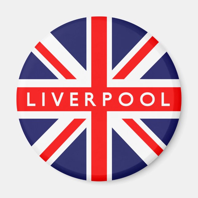 Íman Liverpool UK Flag (Frente)