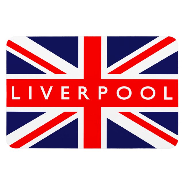 Íman Liverpool UK Flag (Horizontal)