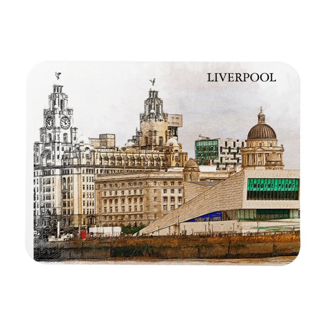 Íman Liverpool United Kingdom City View (Horizontal)