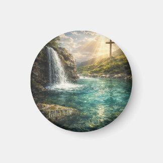 Íman Living Water Christian Wall Art 