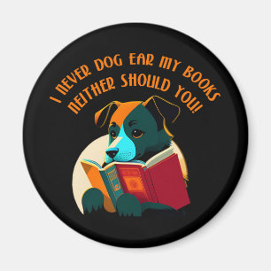 Íman Livro Cachorro Cachorro Ouvido Humor