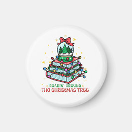 Íman Livro de Bola de Neve de Natal para Leitores