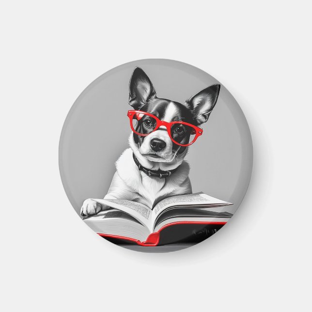 Íman Livro de Leitura de Cães (Frente)