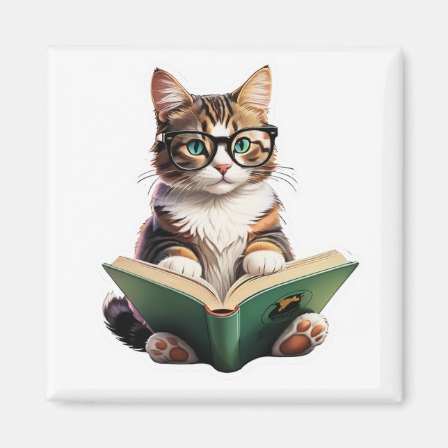 Íman Livro de Leitura de Cat (Frente)