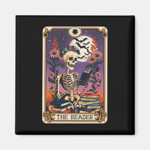 Íman Livro Lover Tarot Card O Leitor Mystic Funny Skel