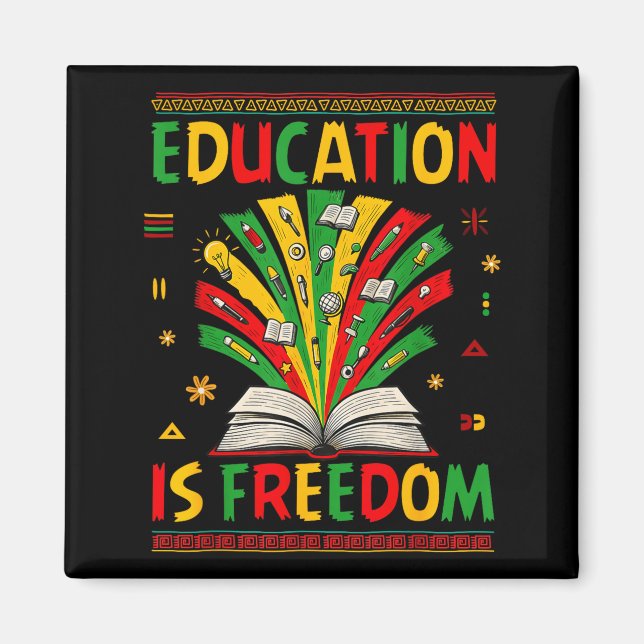 Íman Livros Amantes da Liberdade Educacional Mês da His (Frente)