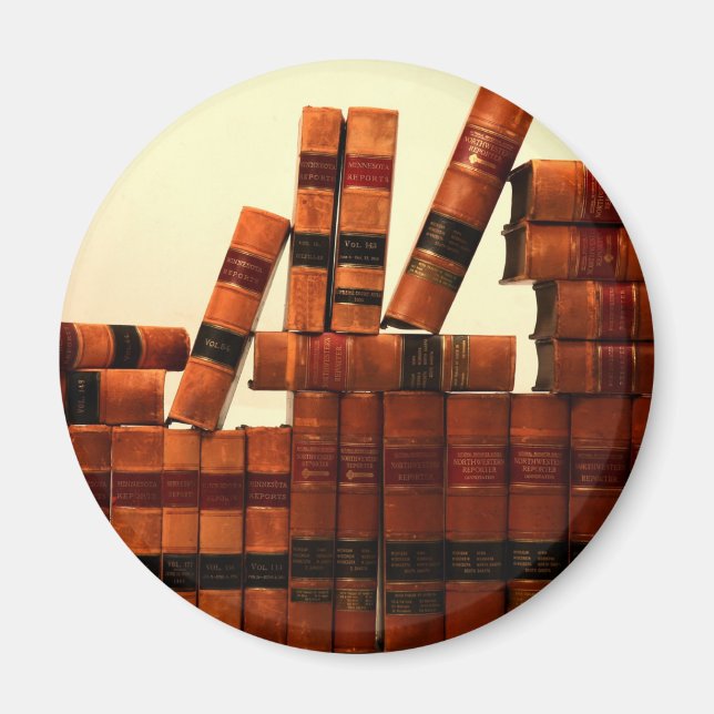 Íman Livros Antigos de Couro (Frente)