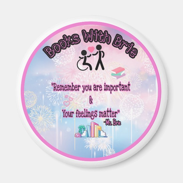 Íman Livros com ímã redondo Brie (Frente)