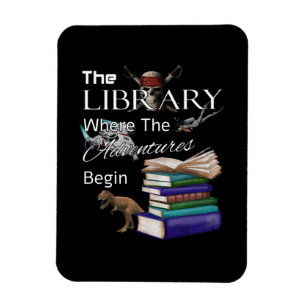 Íman Livros De Biblioteca Onde A Aventura Começa A Ler