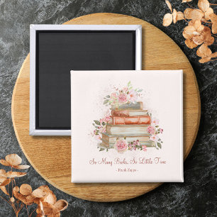 Íman Livros de Citações Personalizadas e Rosas Pink Vin