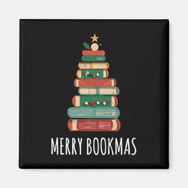 Íman Livros de Feliz da Árvore de Natal (Frente)