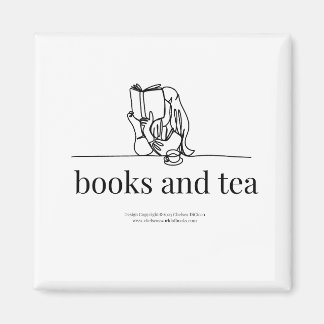 Íman Livros e Tea Magnet para Leitores e Bebês de Chá