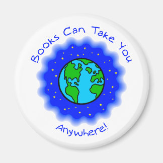 Íman Livros Podem Levar-vos Magnets, 2 formas, 4 tamanh