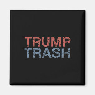 Íman Lixo do Trump 2025 Retro Grunge Vintage Lixo Para 
