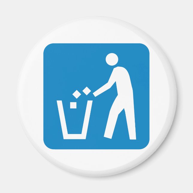 Íman Lixo / Lixo / Recusar Sinal de Estrada (Frente)