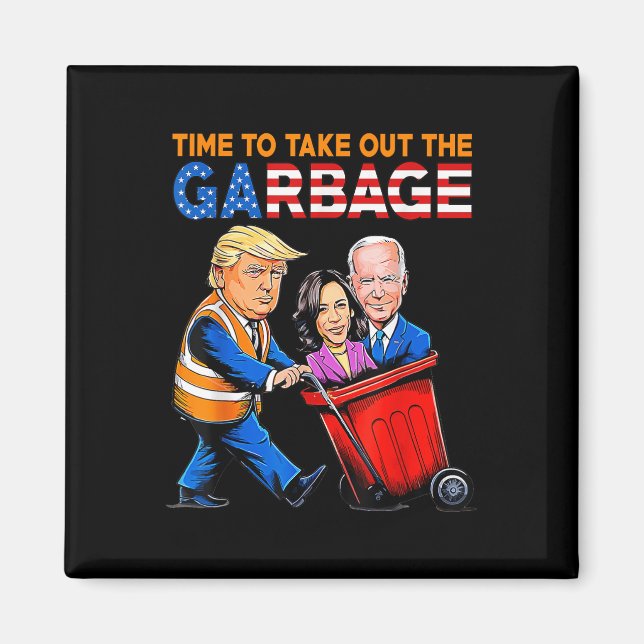 Íman Lixo Para A Camisa De Trump 2024 (Frente)