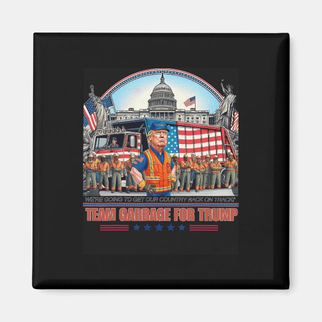Íman Lixo Para A Equipe De Tremores Votar Trump Engraça (Frente)
