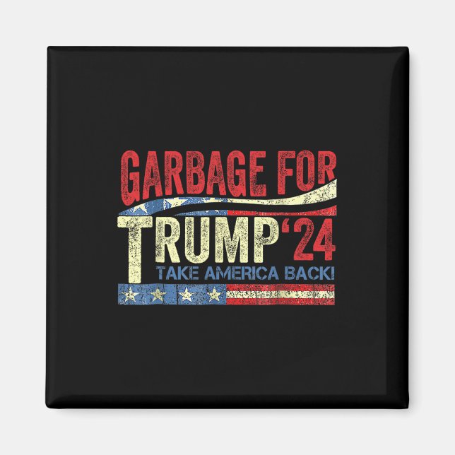 Íman Lixo Para Trump 2024 (Frente)