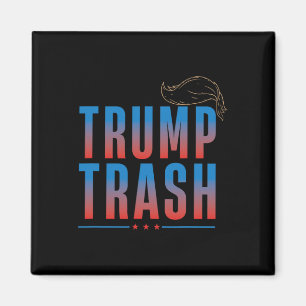 Íman Lixo Trump 2025 Grunge Lixo Para Trump Camiseta En