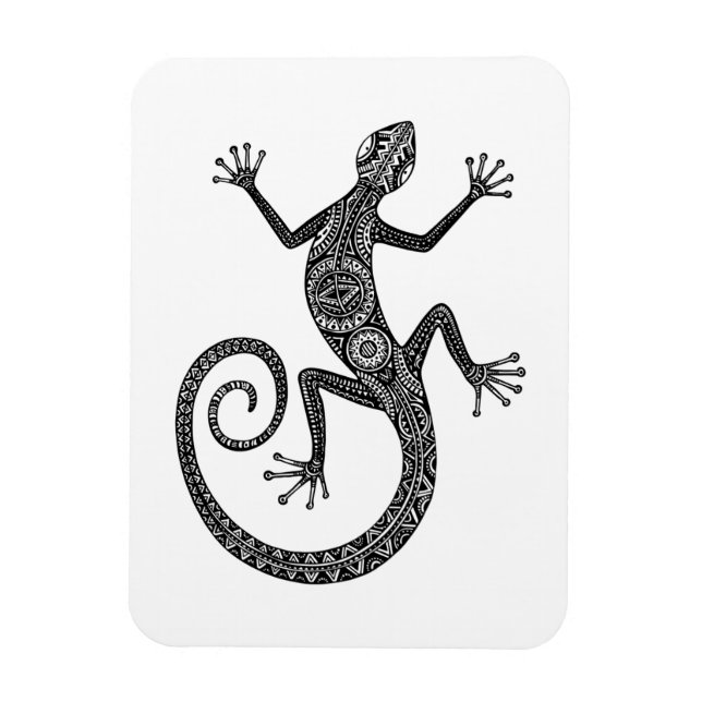 Íman Lizard Ou Salamander Doodle (Vertical)