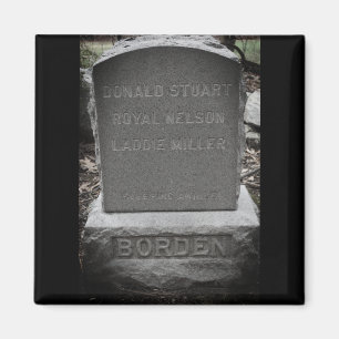 Íman Lizzie Borden Dog Headstone - Cemitério de Pet