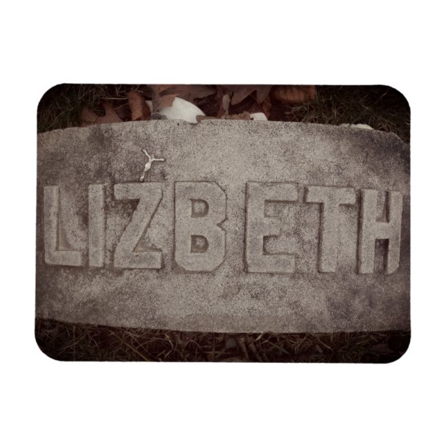 Íman Lizzie Borden Grave Marker - Fall River, MÃES (Horizontal)