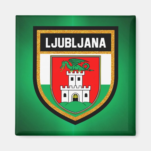 Íman Ljubljana Flag (Frente)