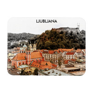 Íman Ljubljana — Vista da Cidade da Eslovênia