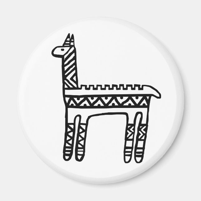 Íman Llama-BW (Frente)