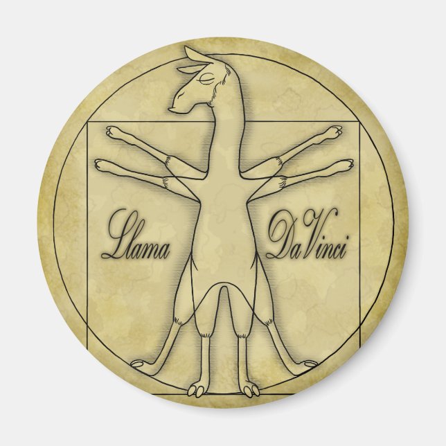 Íman Llama Da Vinci (Frente)
