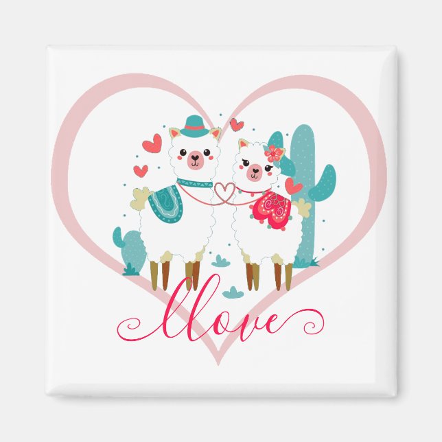 Íman Llama em Amor  (Frente)