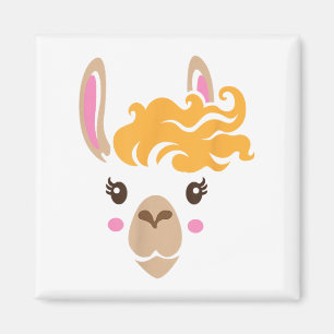 Íman Llama Face Eyelashes Halloween Costume Hairstyle