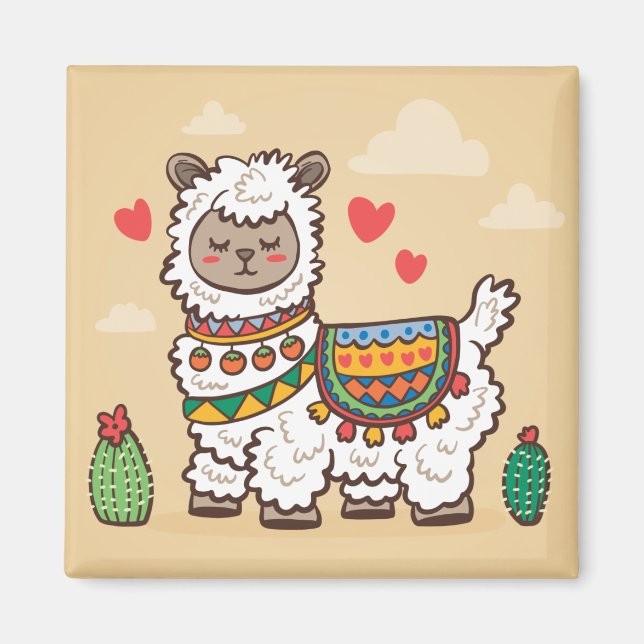 Íman Llama Love (Frente)