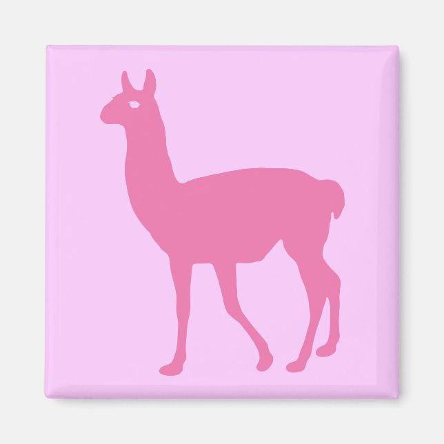 Íman Llama Magnet Rosa (Frente)