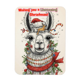Íman LLamazing Christmas Llama Holiday