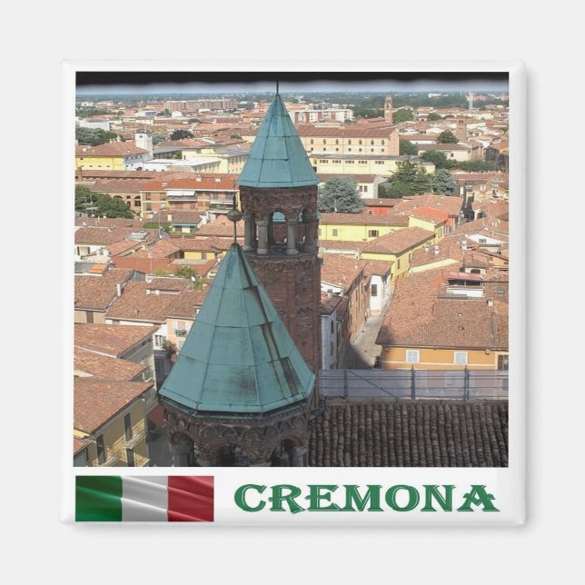 Íman LMD084 CREMONA, Lombardia, Itália, Fridge (Frente)